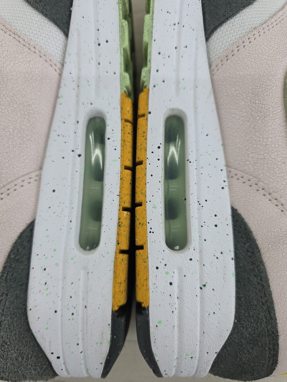 Nike Mens Air Max 1 Easter Celebration Leather Sneakers Shoes FZ4133-640 Sz 13 - Picture 8 of 12